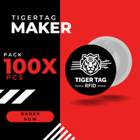 100-Pack TigerTag Maker – Create Your Own RFID Smart Tags for 3D Printing